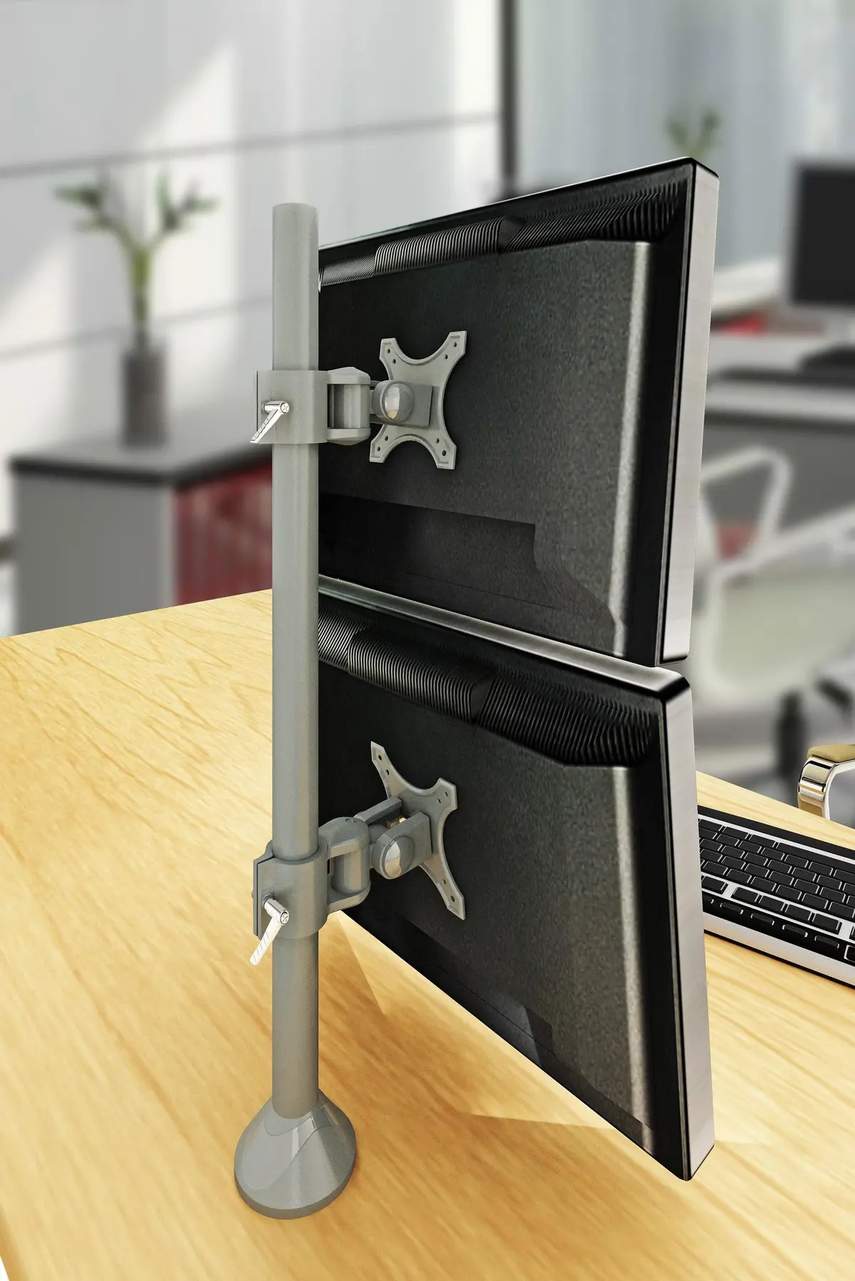 Dual Monitor Stand - Fix Type & Vertical (2Ms-Ftv) 1