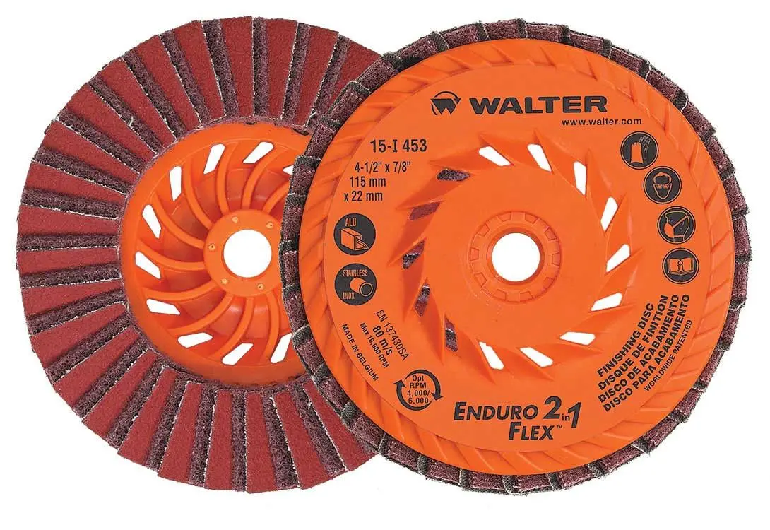 Walter 15I503 5" 2-In-1 Enduro-Flex Flap Discs 1