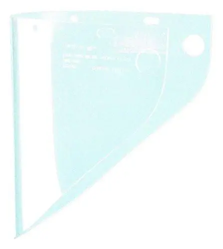 Fibre-Metal 4199 .060" 9-3/4X19" Clear Extended View Faceshield Window 1