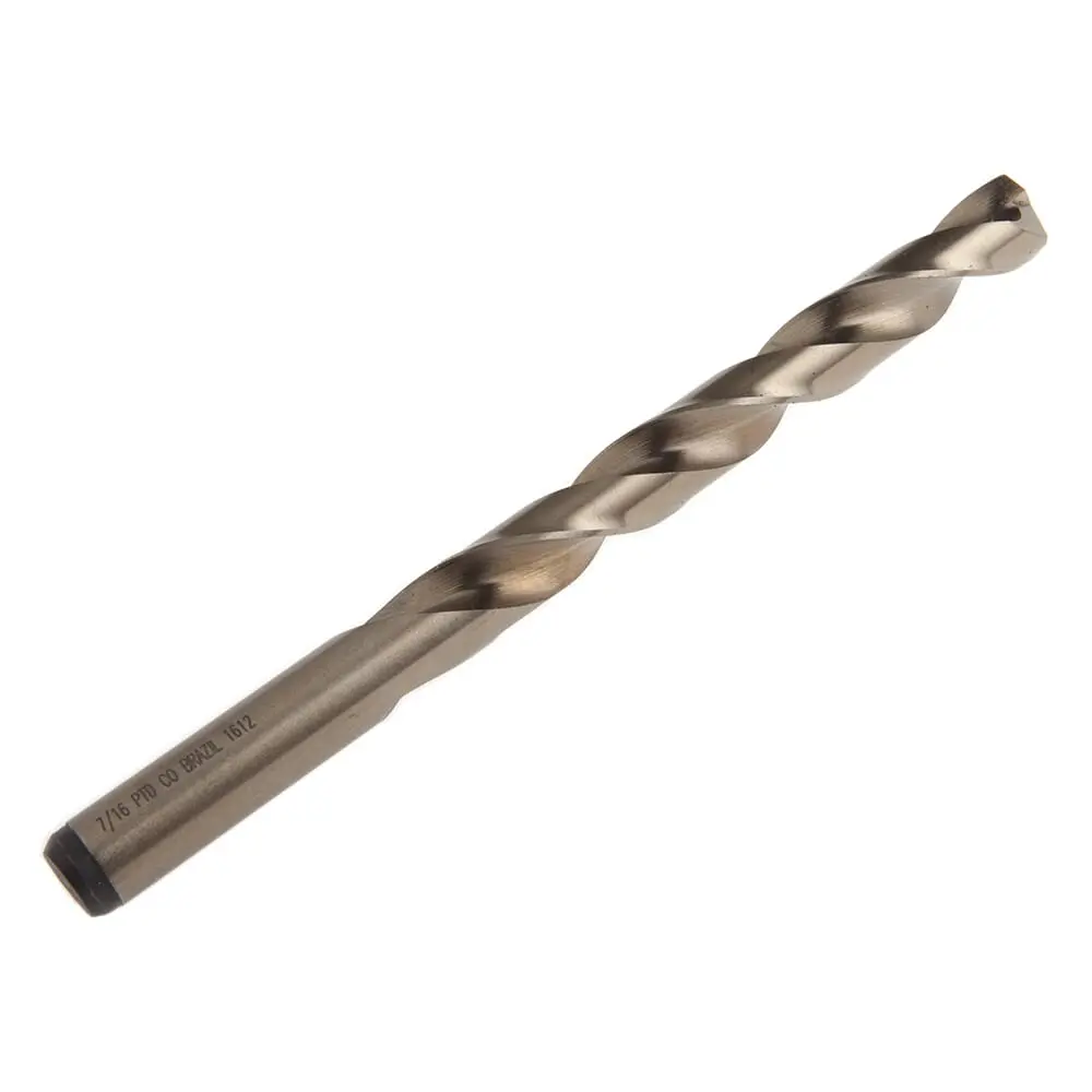8 Percent Cobalt Drill Bit, 135 Degree Split Point, 7/16 In 1