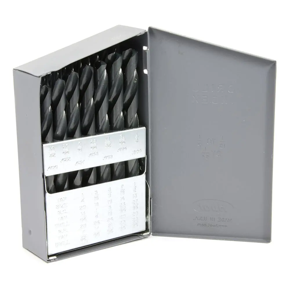 29-Piece Jobber Length Drill Bit Set, High Speed Steel (Hss), 135 Degree Split Point 1