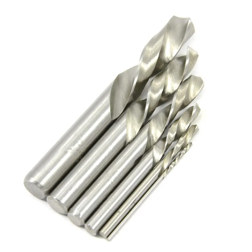 6-Piece Stubby Left Hand Drill Bit Set, High Speed Steel (Hss) 1