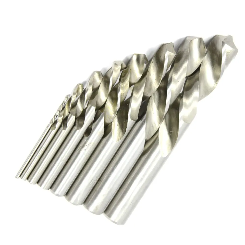 8-Piece Stubby Left Hand Drill Bit Set, High Speed Steel (Hss) 1