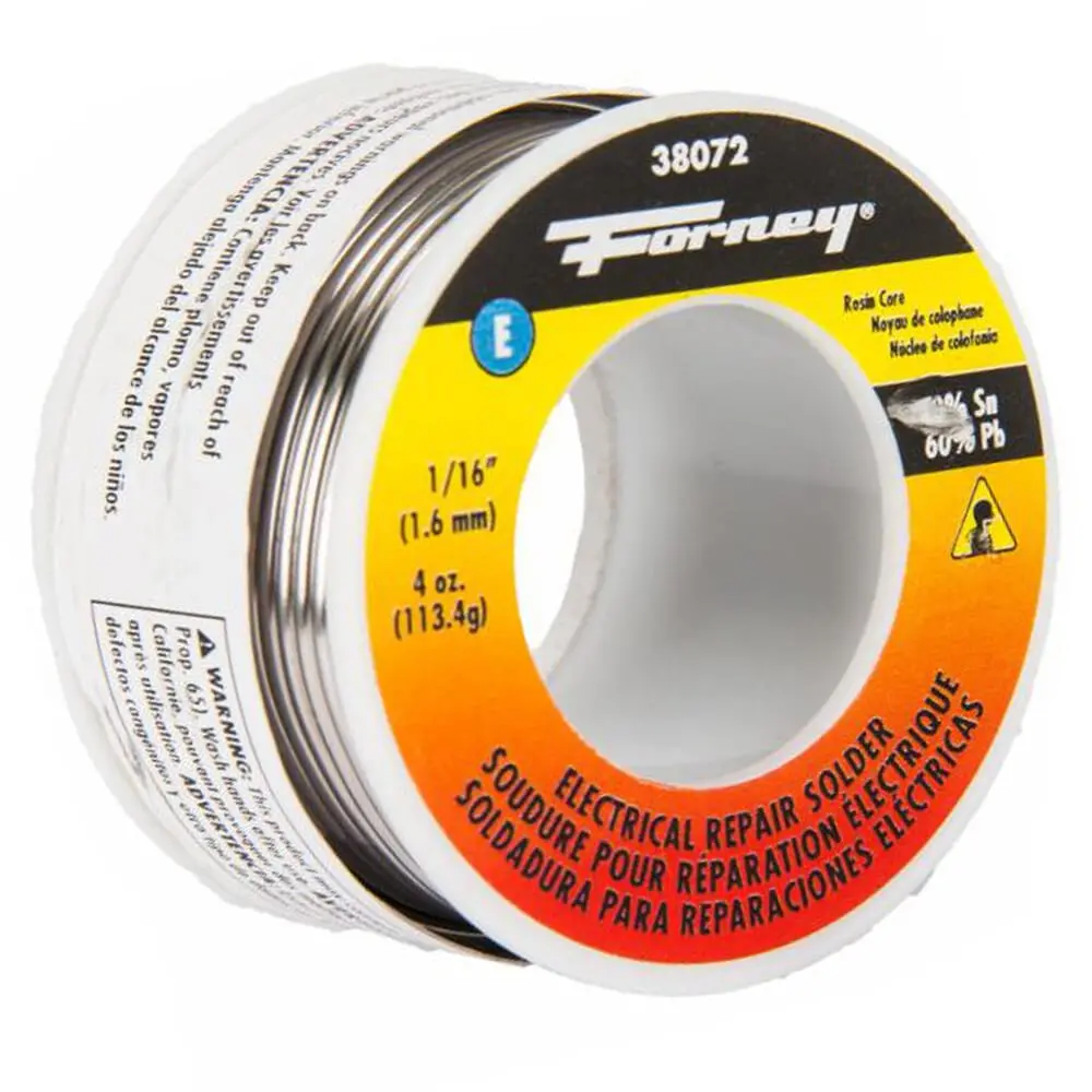Solder, Electrical Repair, Rosin Core, 1/16 In, 4 Ounce 1