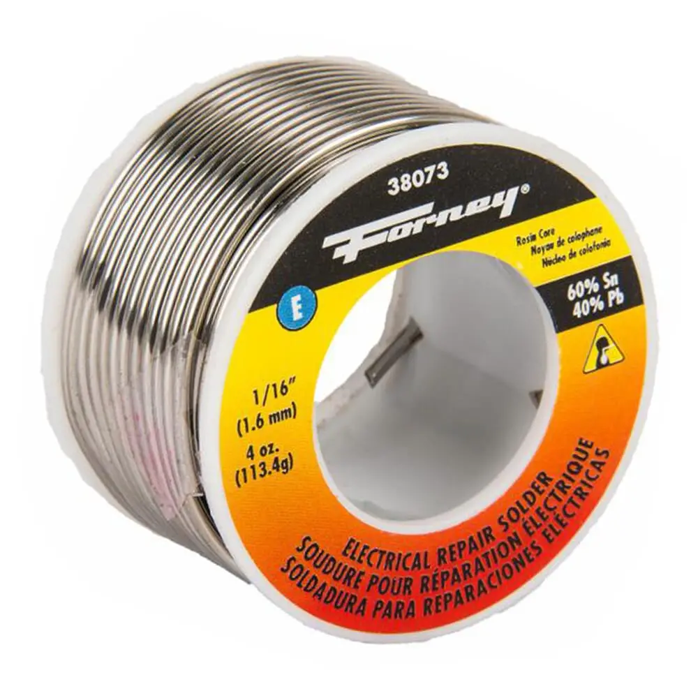 Solder, Electrical Repair, Rosin Core, 1/16 In, 4 Ounce 1