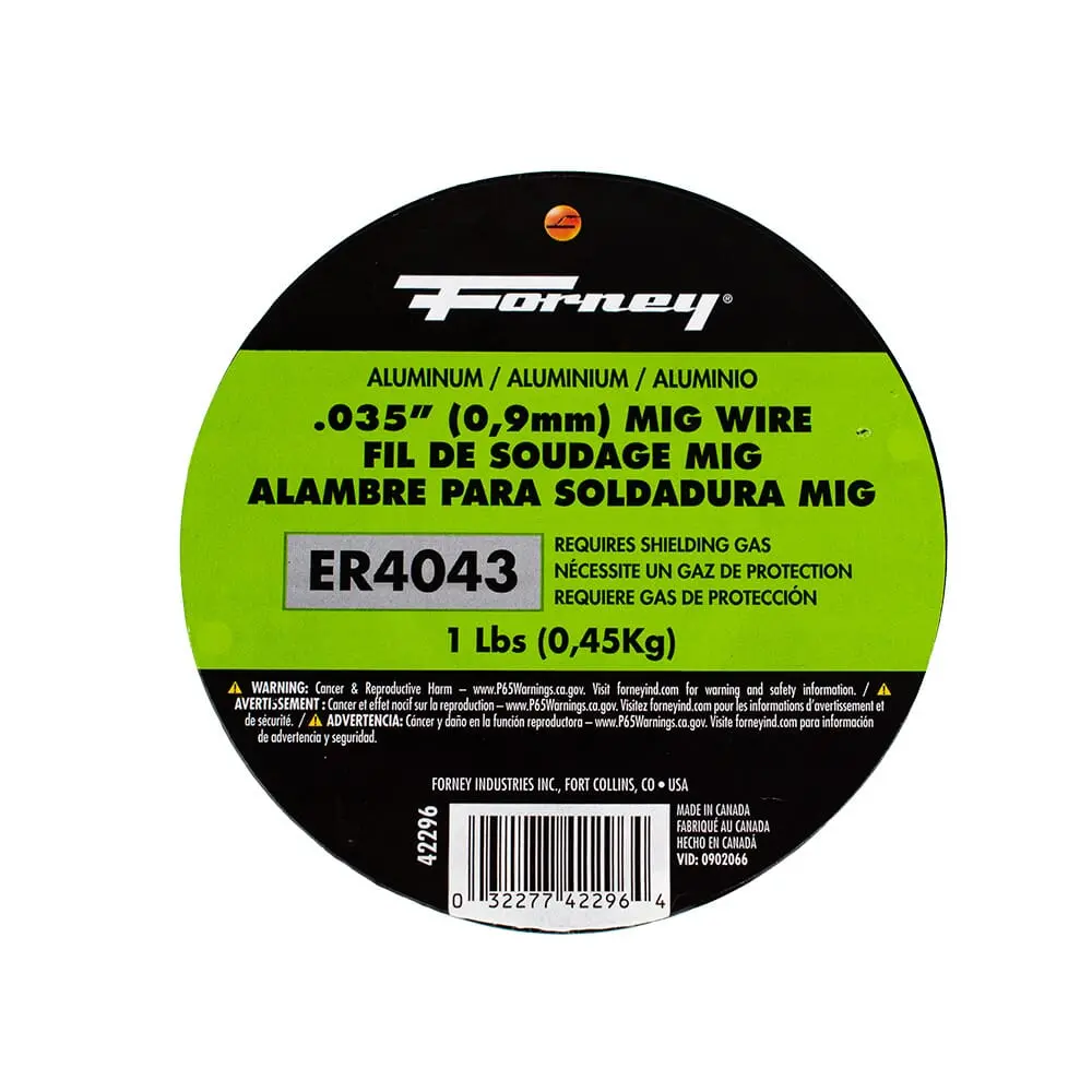 Er4043, Mig Welding Wire, Aluminum, .035 In Diameter X 1 Pound 1