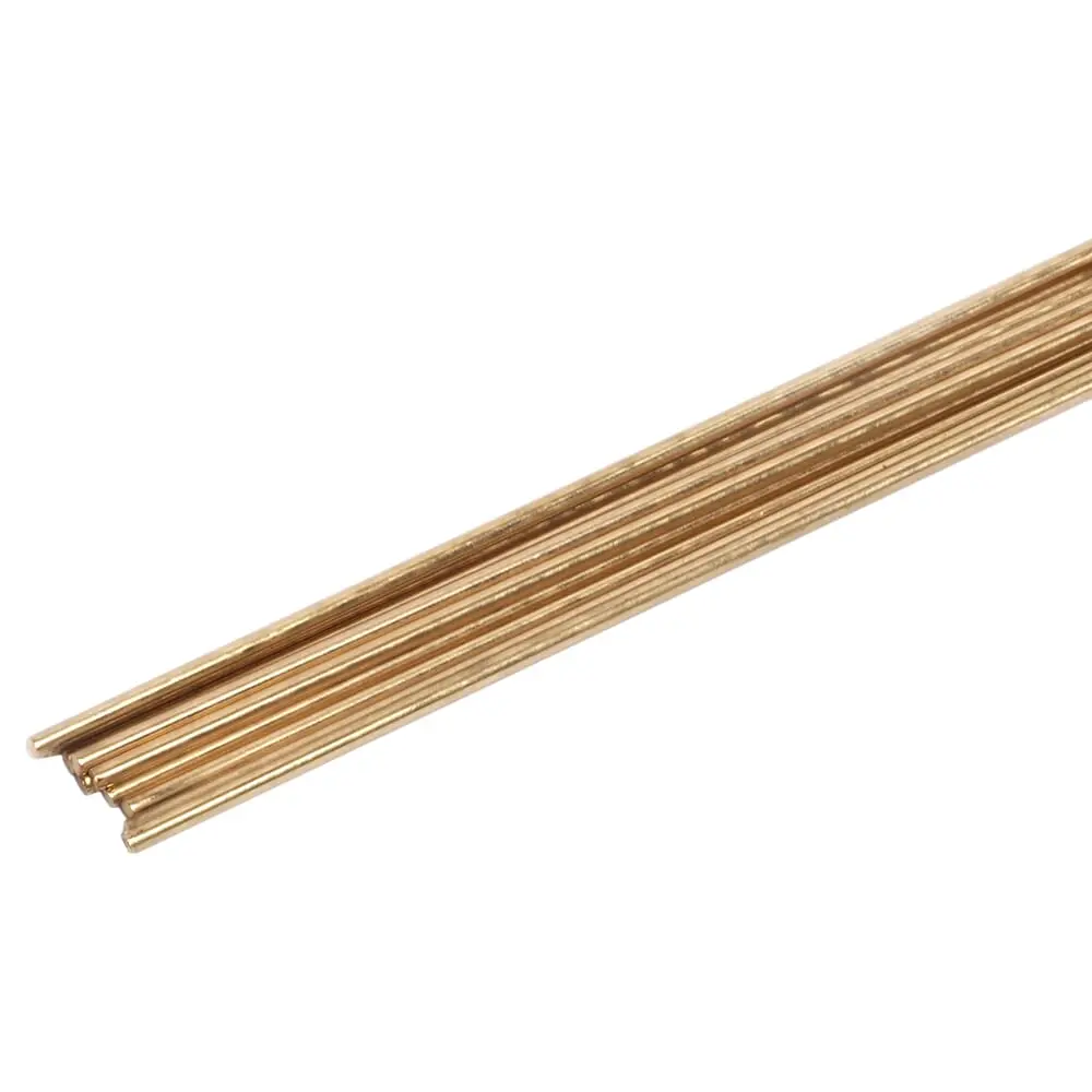 Gas Brazing Rod, Low Fuming Bare Brass, 3/32 In X 18 In 1