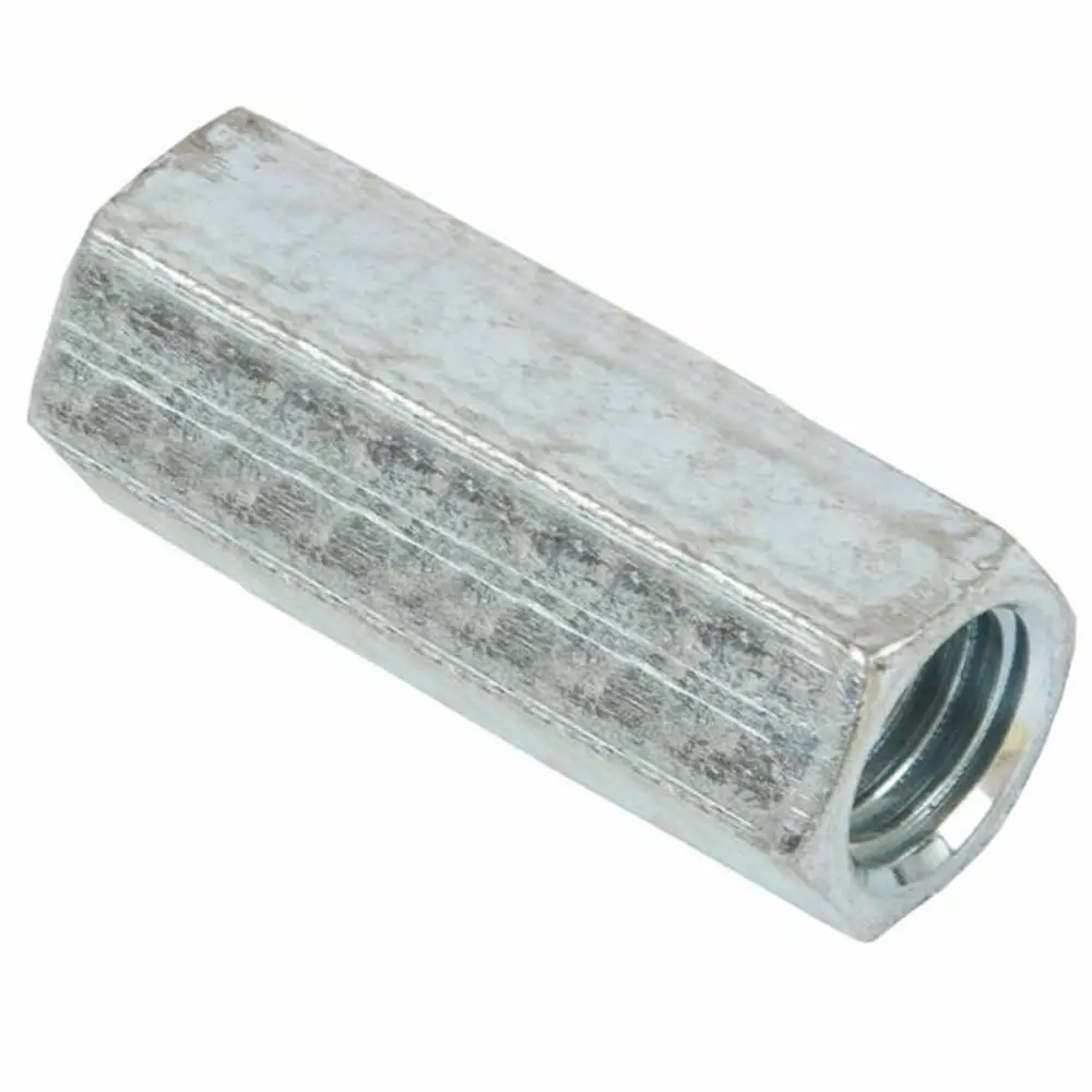 All Thread Rod Coupler, 3/8 In-16 1