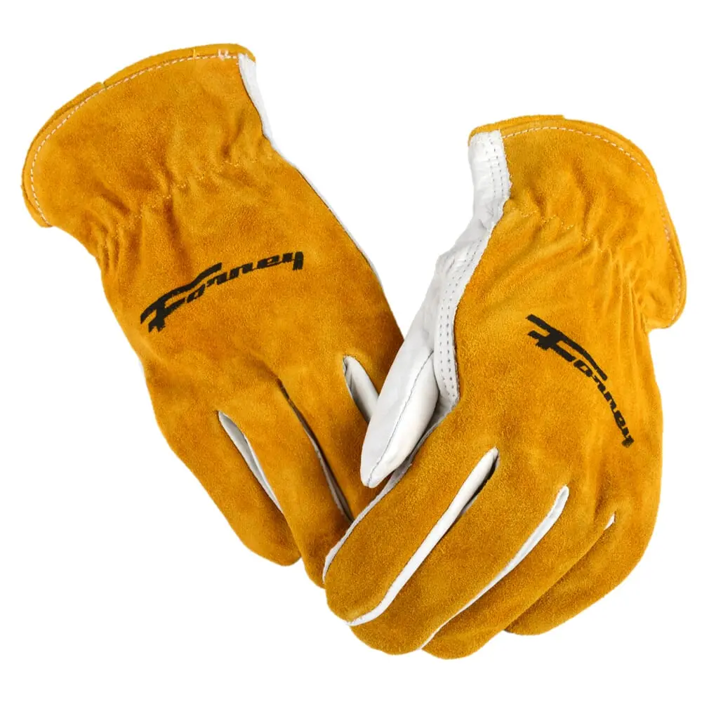 Split Back Cowhide Leather Driver Work Gloves (Men's Xl) 1
