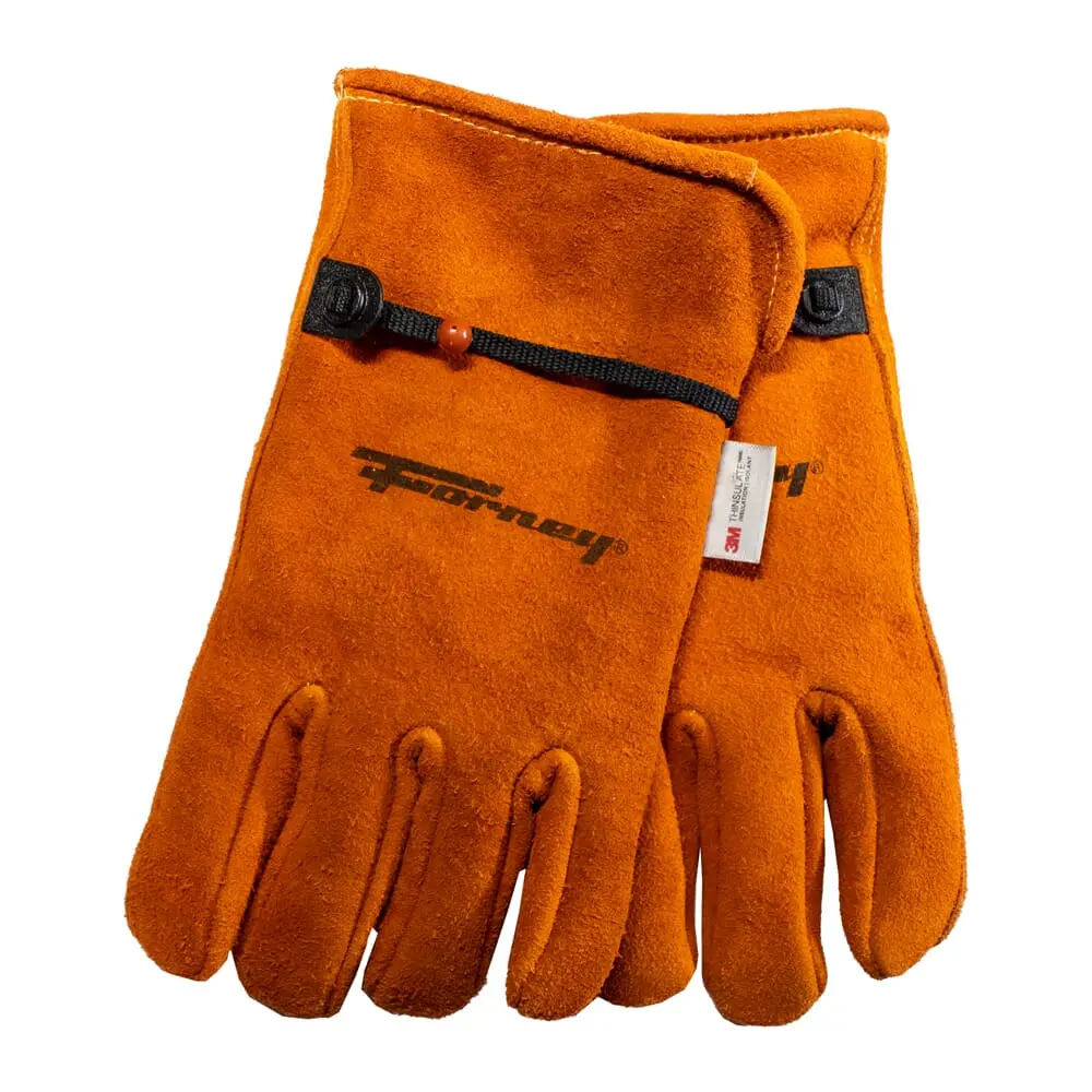 Suede Deerskin Leather Lined Driver Work Gloves (Men's L) 1