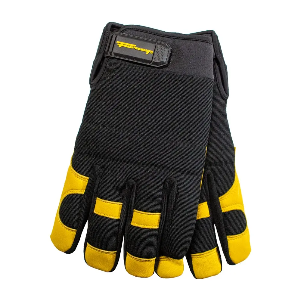 Hydra-Lock Water Resistant Lined Utility/Multi-Purpose Goatskin Work Gloves (Men's M) 1