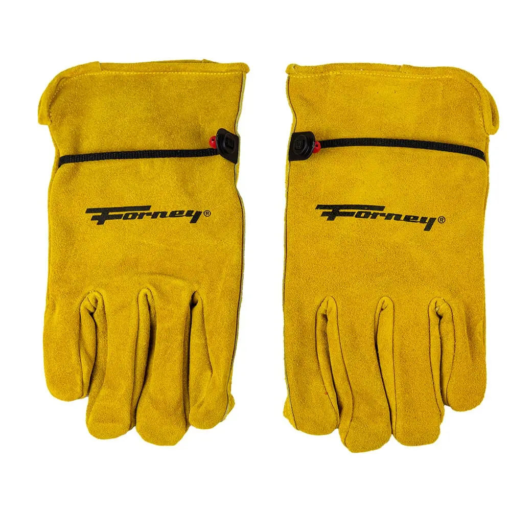 Lined Suede Cowhide Leather Driver Work Gloves (Men's M) 1