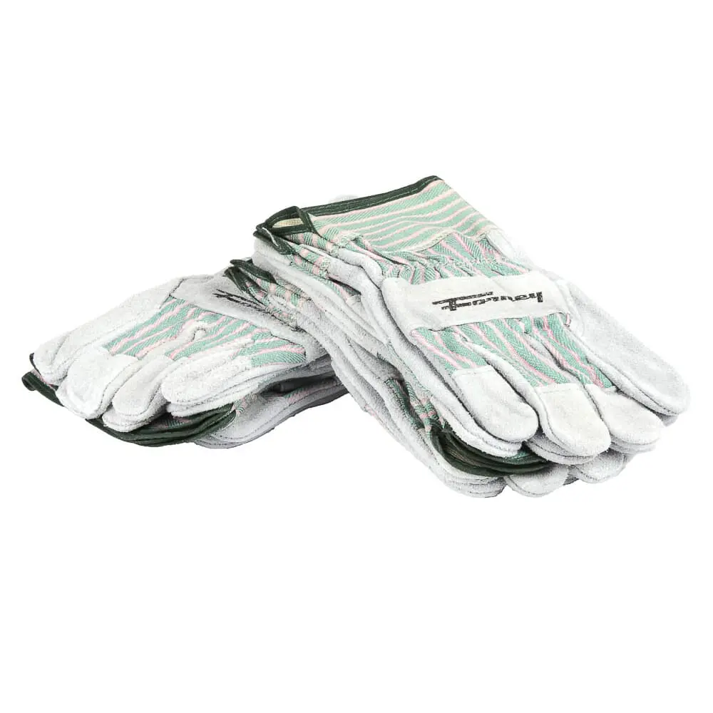 Standard Cowhide Leather Palm Work Gloves, 6-Pack (Men's L) 1