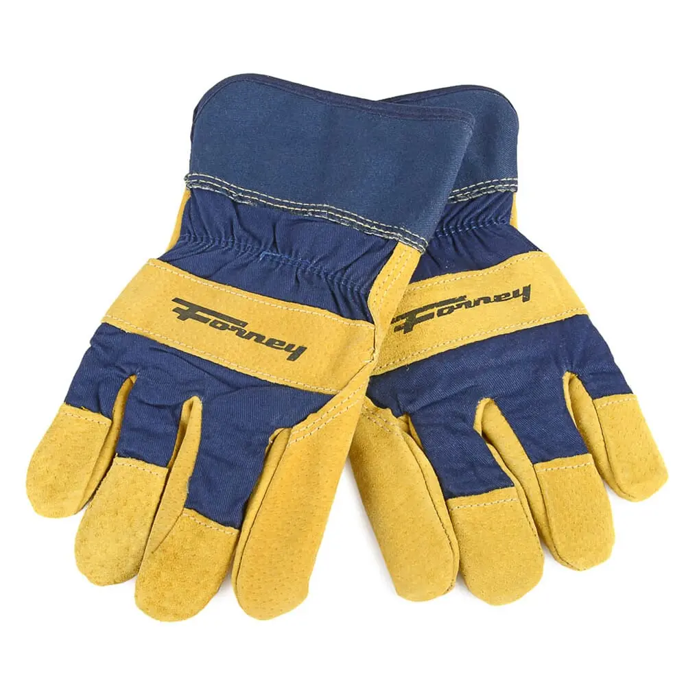 Lined Premium Pigskin Leather Palm Gloves (Men's L) 1