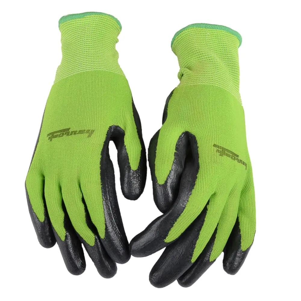 Premium Nitrile Coated String Knit Gloves (Size Xl) 1