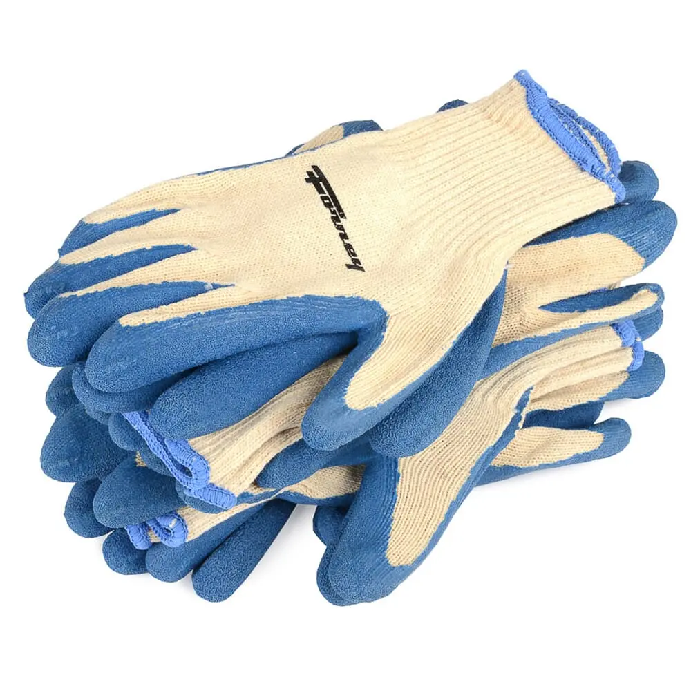 Latex Coated String Knit Gloves, 6-Pack (Size L) 1