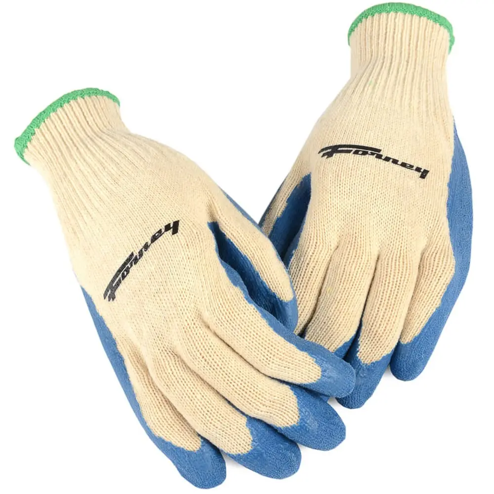 Latex Coated String Knit Gloves (Size Xl) 1