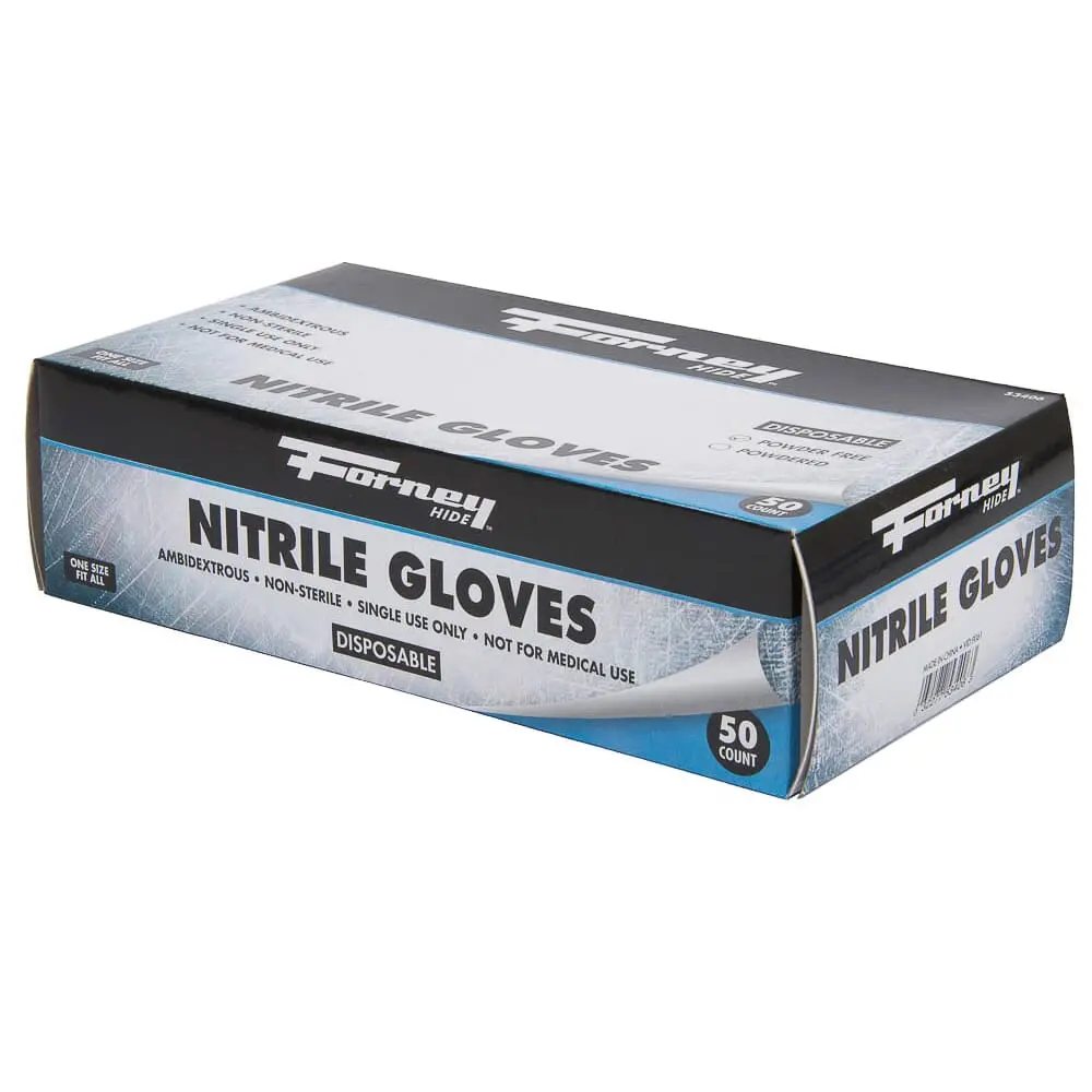 Disposable Nitrile Gloves (Size L), 50 Count 1