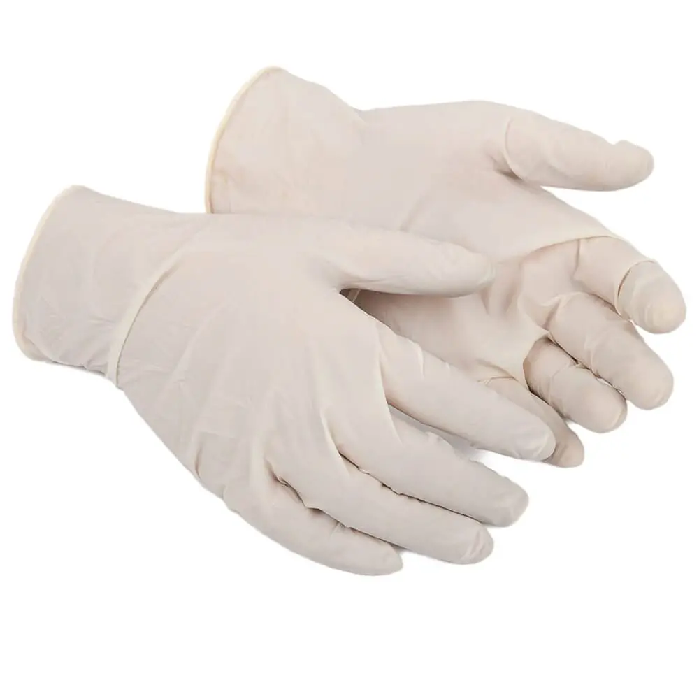 Disposable Latex Gloves (One Size Fits Most), 50 Count 1