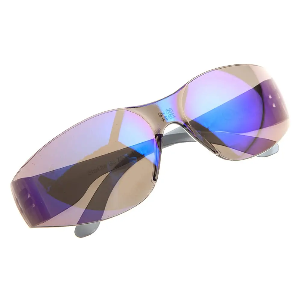 Safety Glasses, Blue Mirror Lens 1