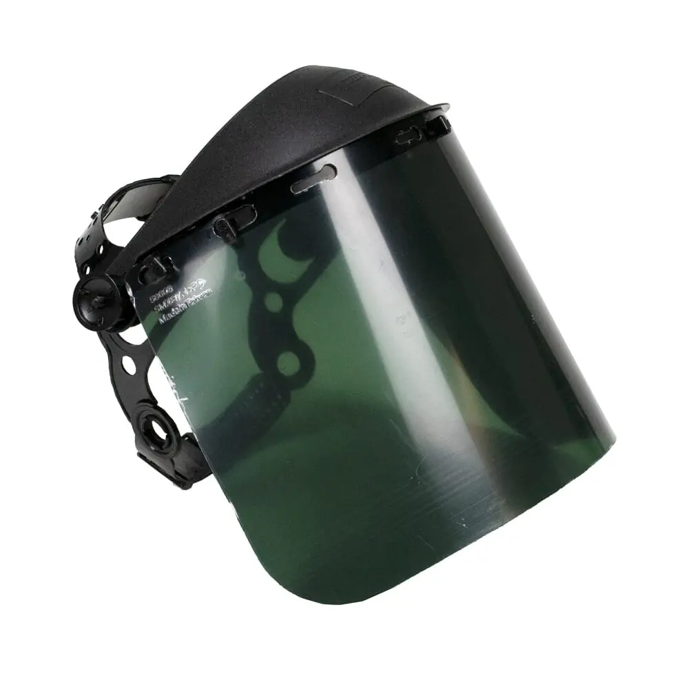 Face Shield With Pin-Type Headgear, Green 1