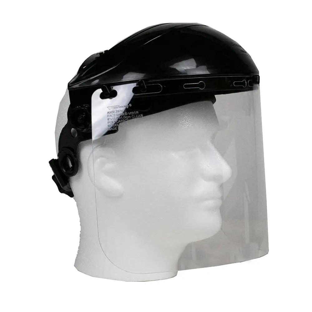 Face Shield With Ratchet-Type Headgear, Clear 1