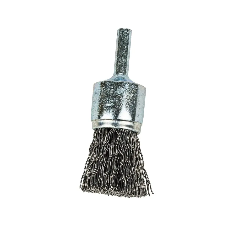 Command Pro End Brush, Crimped, 3/4 In X .020 In X 1/4 In Shank 1