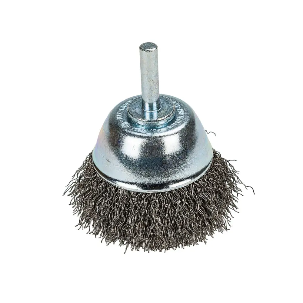 Command Pro Cup Brush, Crimped, 2-1/2 In X .014 In X 1/4 In Shank 1