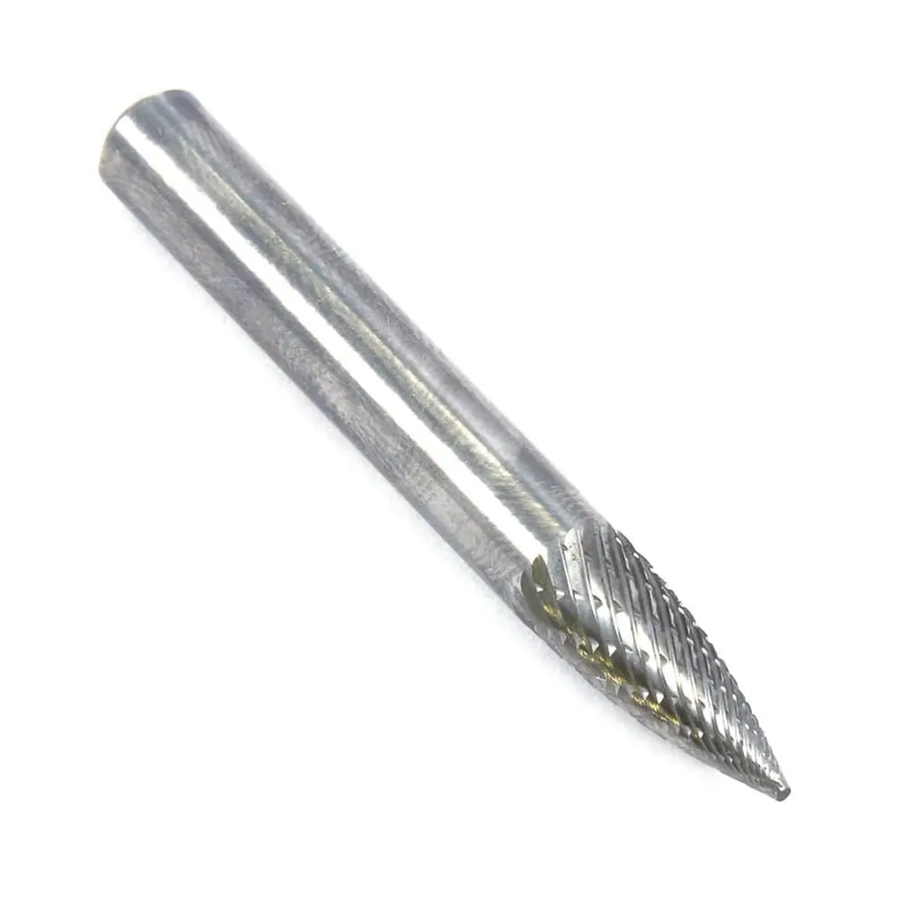 Tungsten Carbide Burr, 1/4 In Tree Pointed (Sg-1) 1