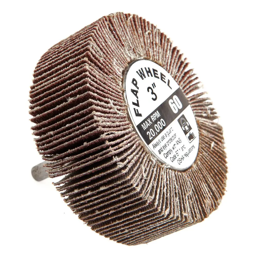 Flap Wheel, Shank Mounted, 3 In X 1 In 1