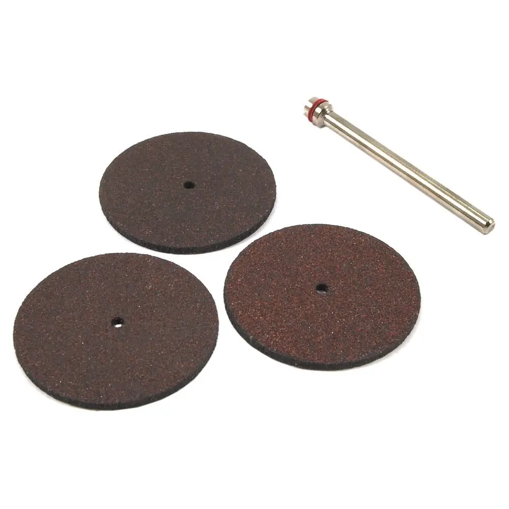 Cut-Off Wheel Kit, 1-1/4 In With 1/8 In Mandrel, 4-Piece 1