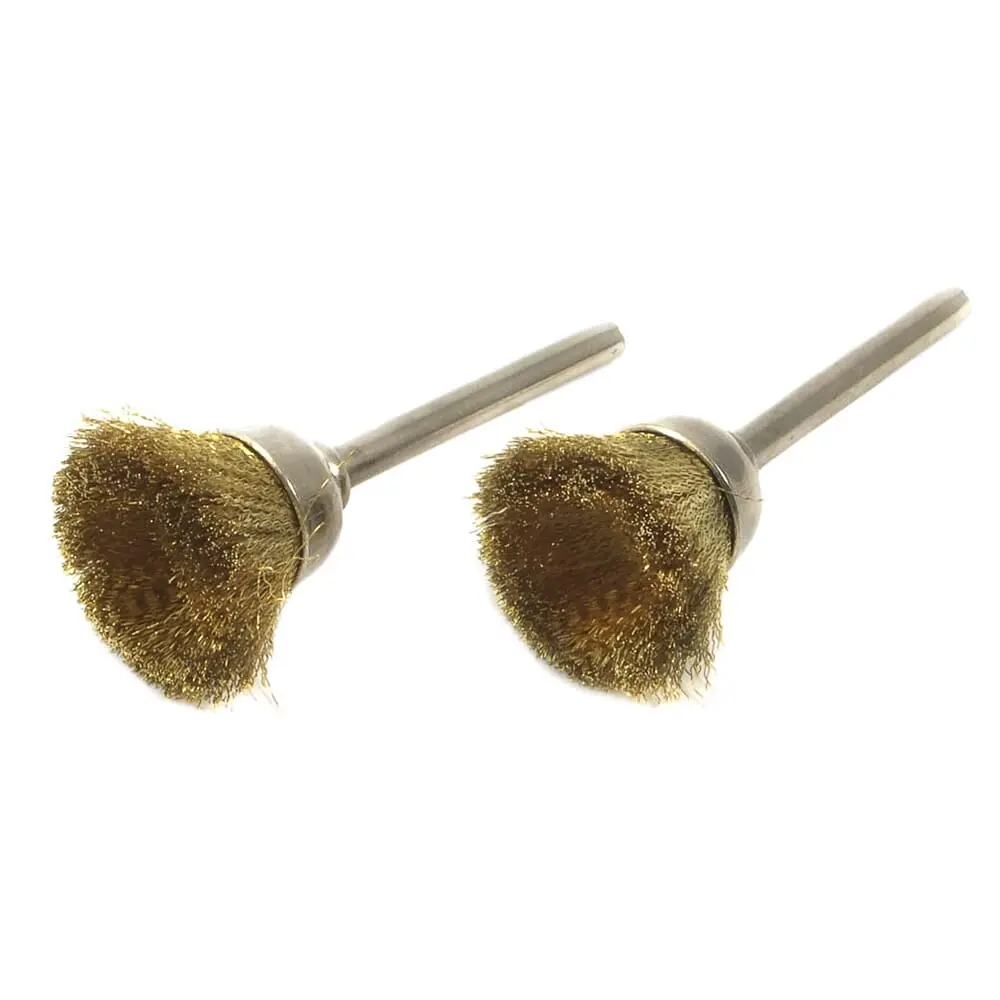 Cup Brush Set, Brass, 2-Piece 1