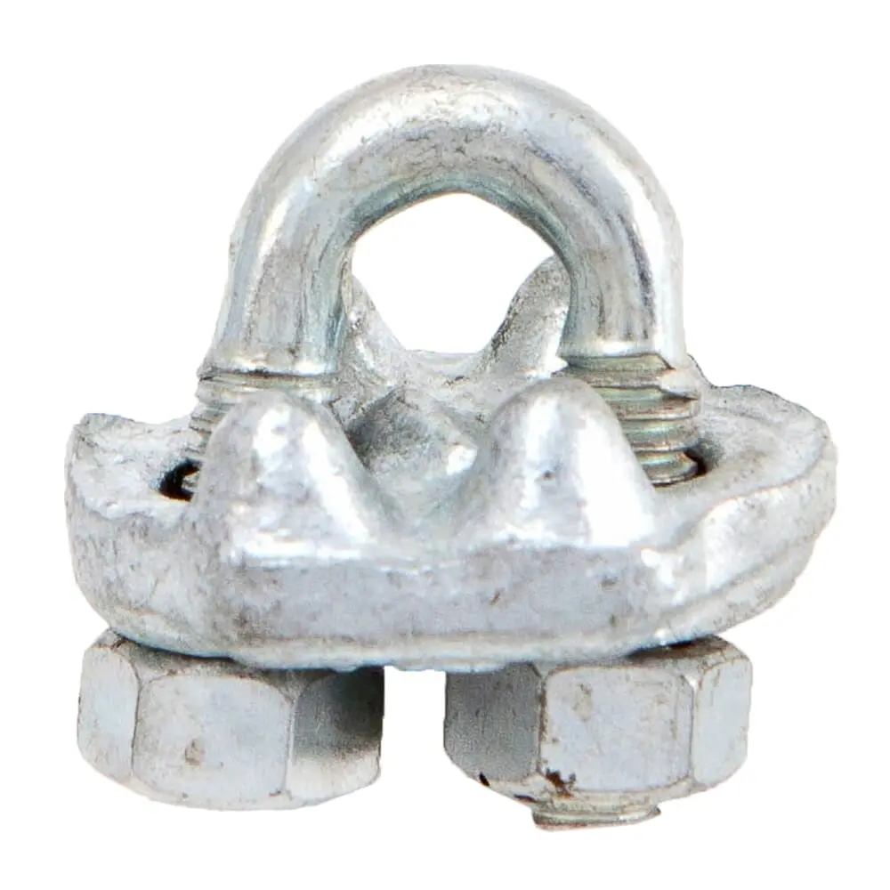 Wire Rope Clips, Forged Galvanized, 1/8 In 1