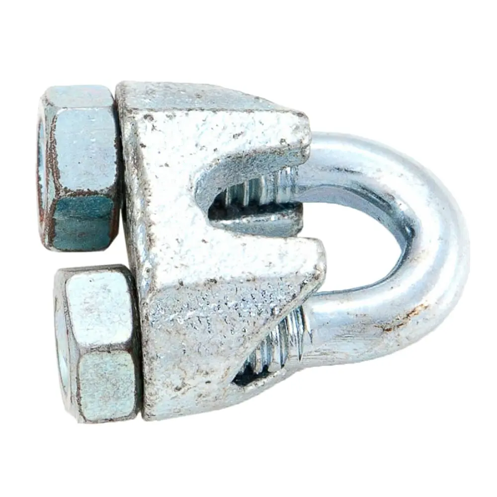 Wire Rope Clips, Zinc Plated, 3/16 In 1