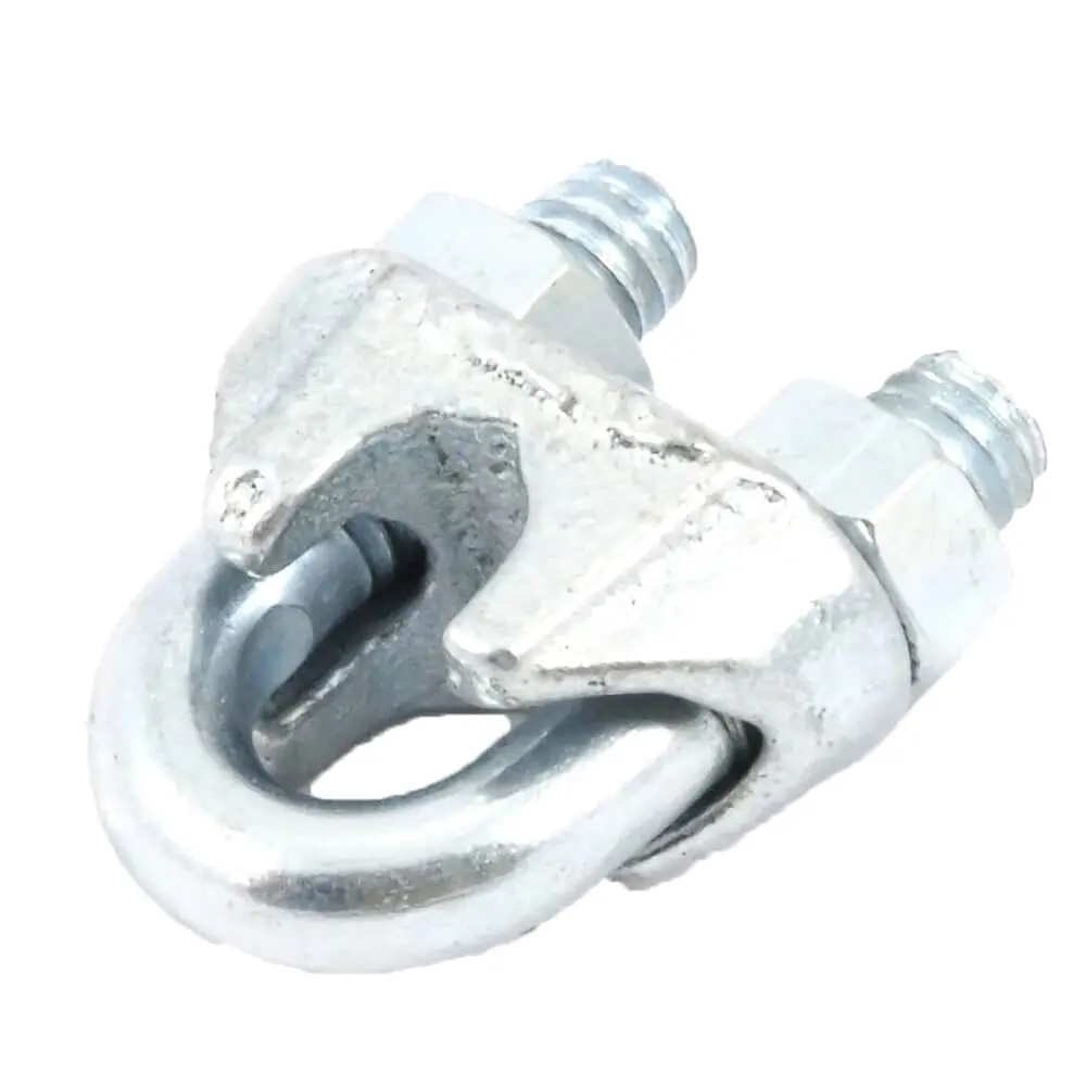 Wire Rope Clips, Zinc Plated, 1/4 In 1