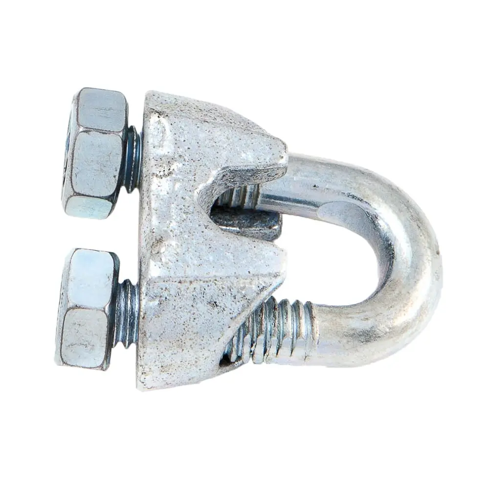 Wire Rope Clips, Zinc Plated, 5/16 In 1