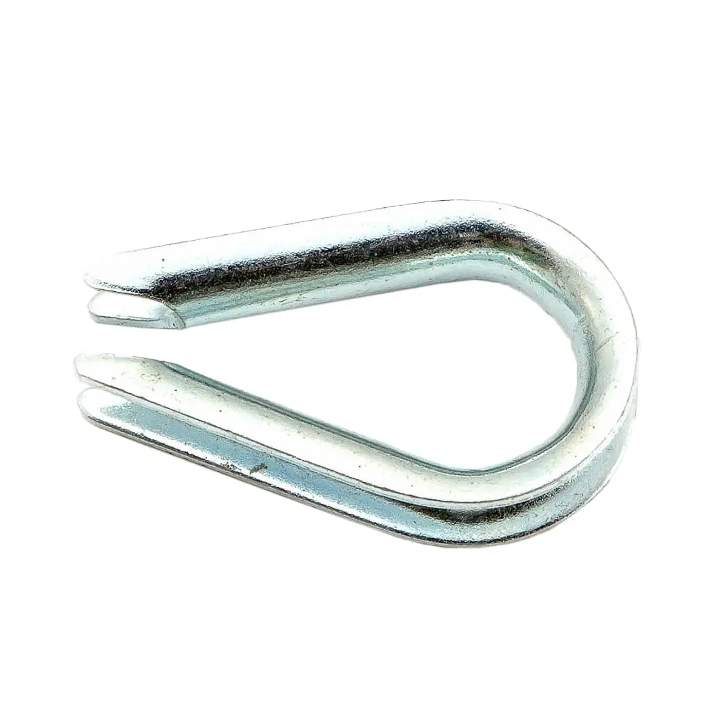 Wire Rope Thimble, Zinc Plated, 1/4 In 1