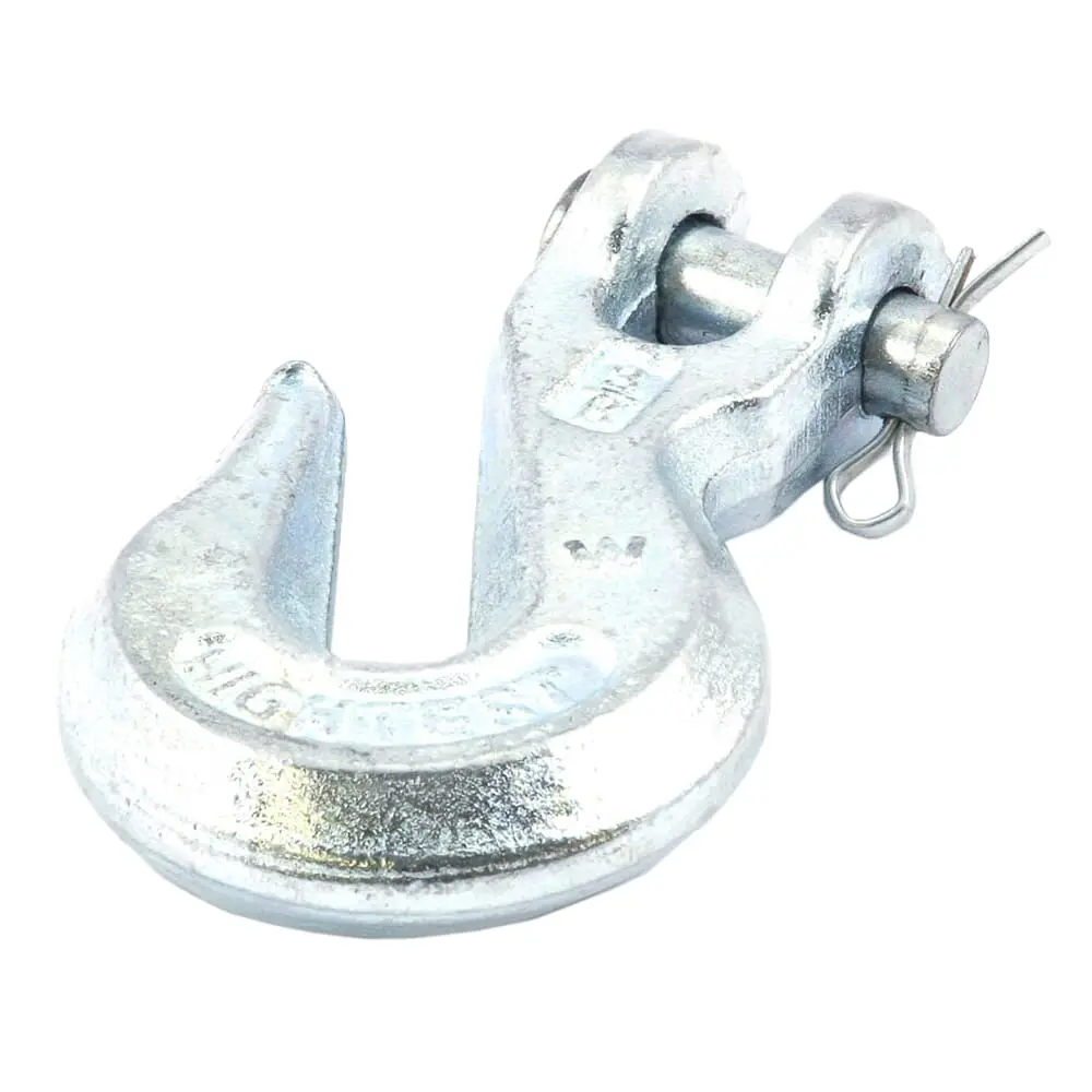 Clevis Grab Hook, Forged Galvanized, 3/8 In 1