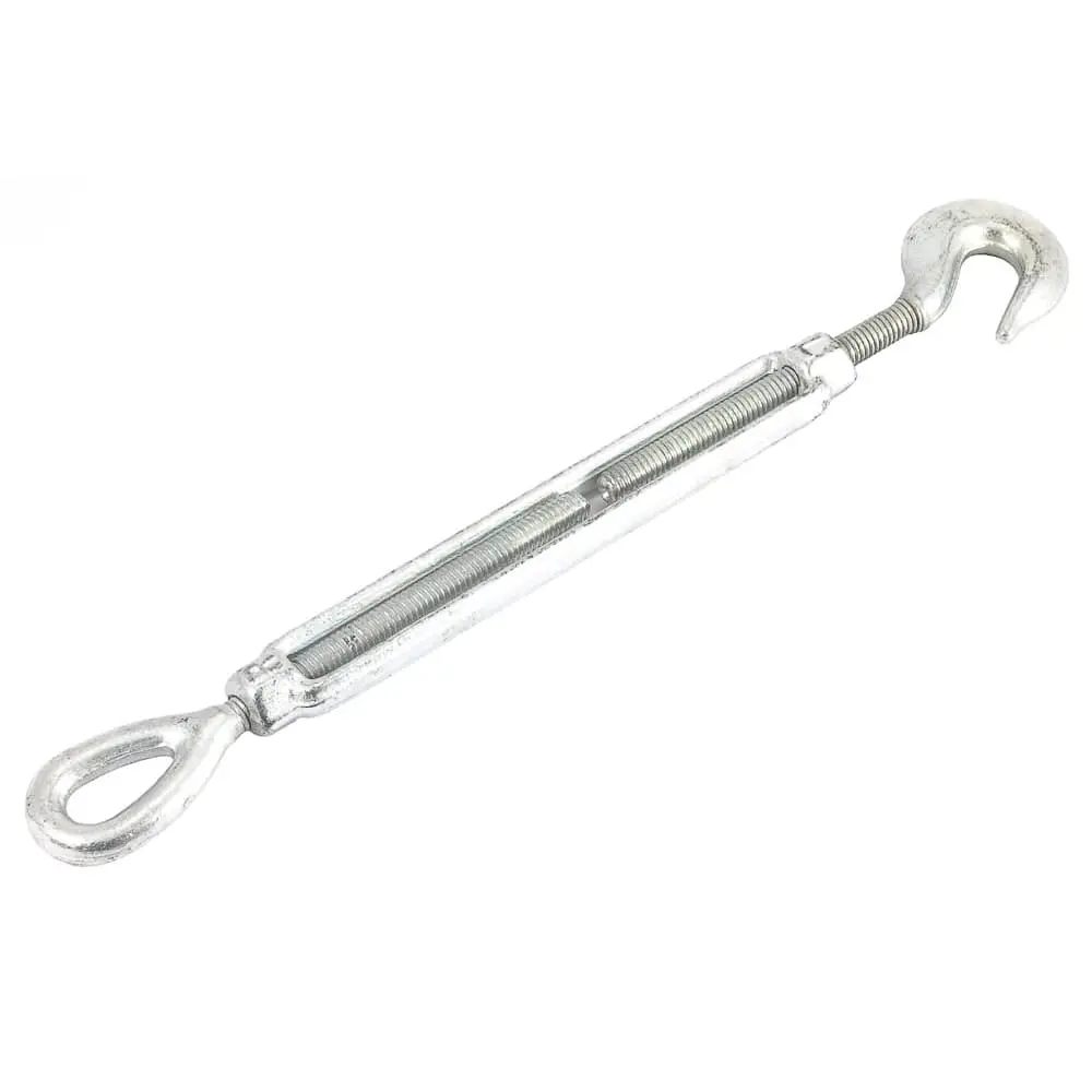 Turnbuckle, 3/8 In X 6 In, Hook And Eye Galvanized 1