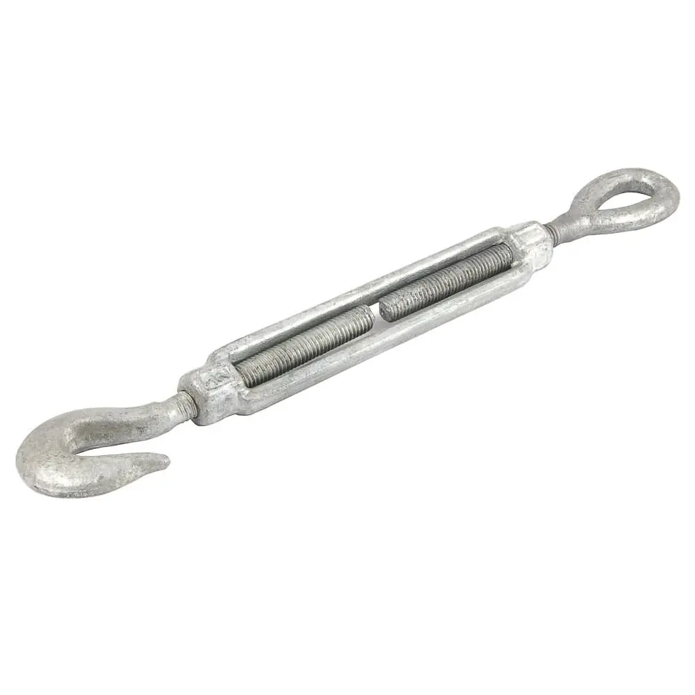 Turnbuckle, 1/2 In X 6 In, Hook And Eye Galvanized 1
