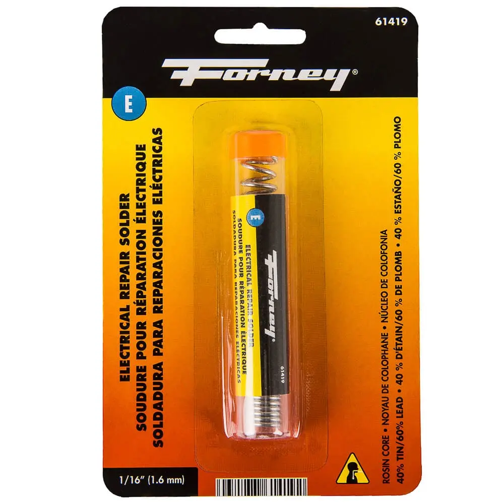 Solder, Electrical Repair, Rosin Core, 1/16 In, .75 Ounce 1
