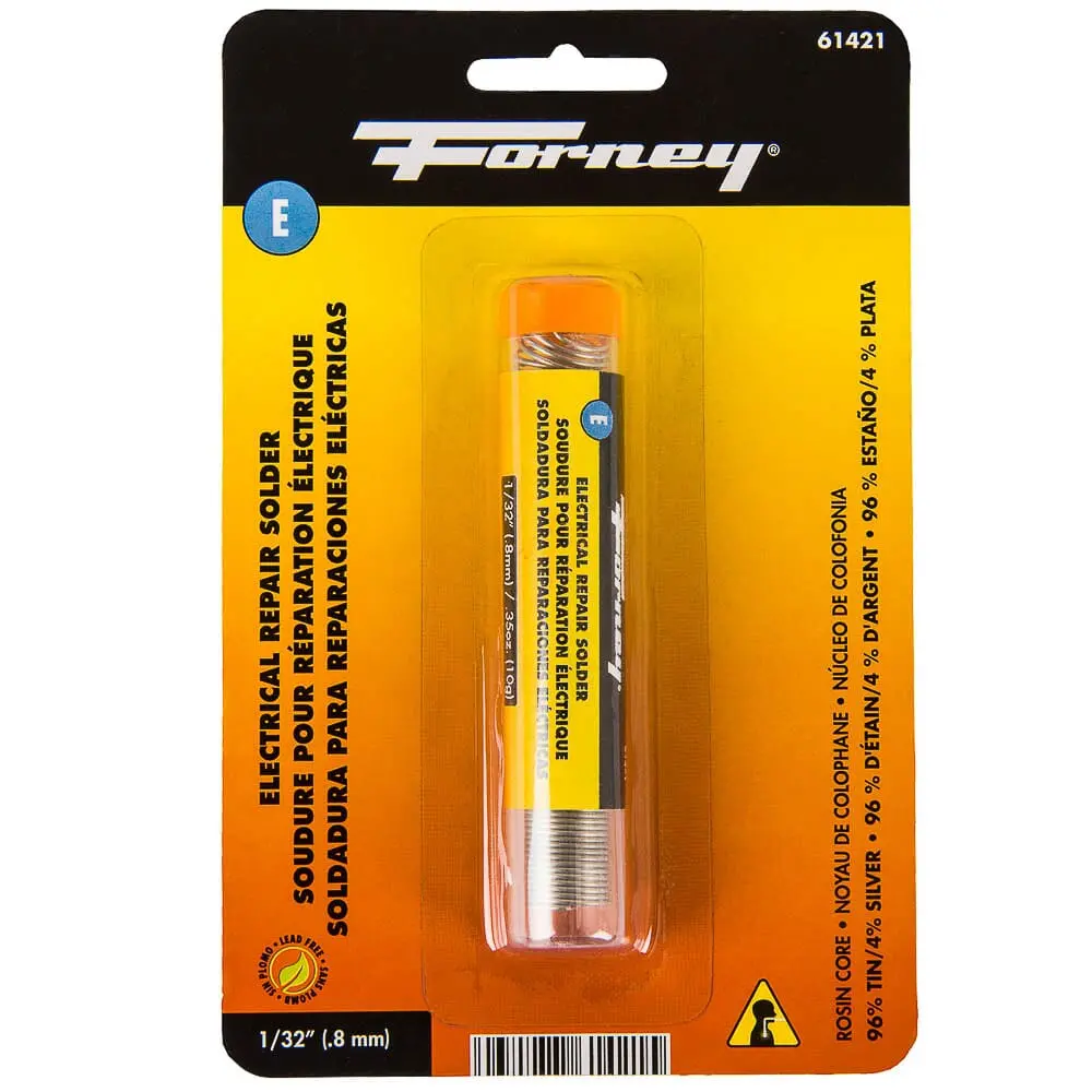 Solder, Lead Free (Lf), Electrical Repair, Rosin Core, 1/32 In, .35 Ounce 1