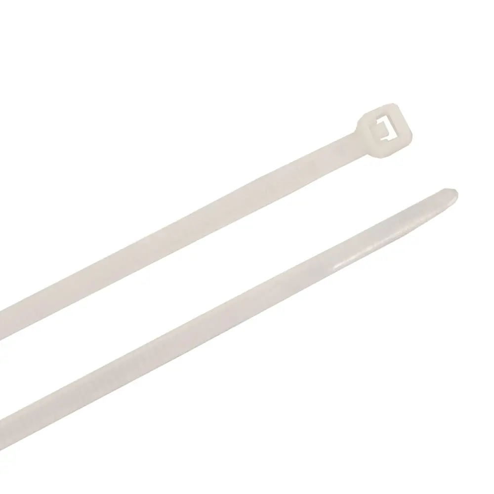 Cable Ties, 8 In Natural Ultra Light-Duty, 100-Pack 1