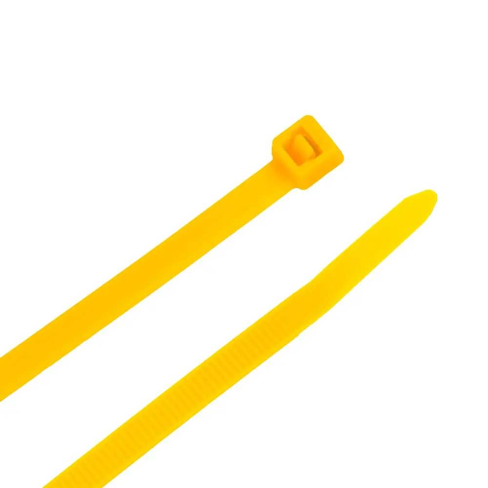 Cable Ties, 8 In Yellow Standard Duty, 100-Pack 1