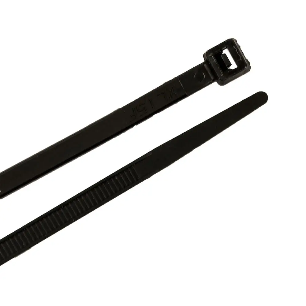 Cable Ties, 12 In Black Standard Duty, 100-Pack 1