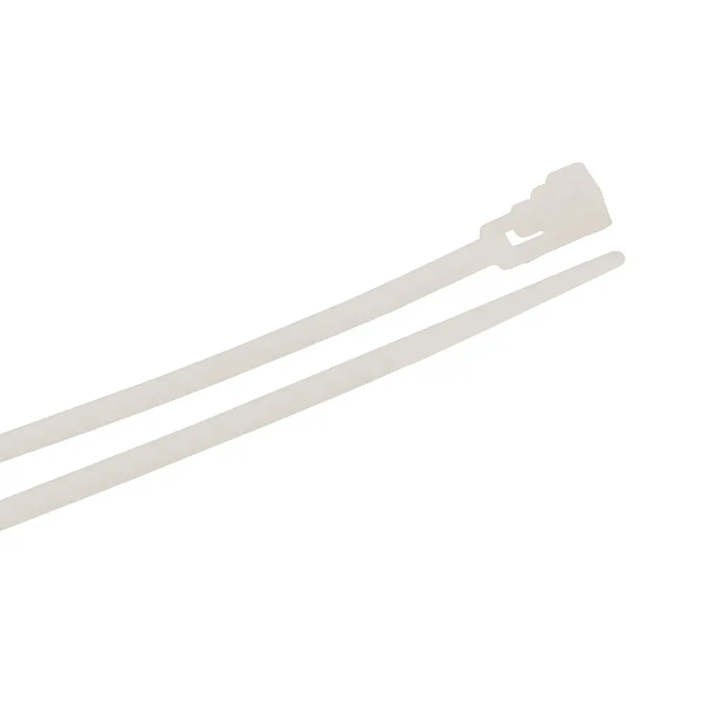 Cable Ties, 8 In Natural Releasable Standard Duty, 25-Pack 1