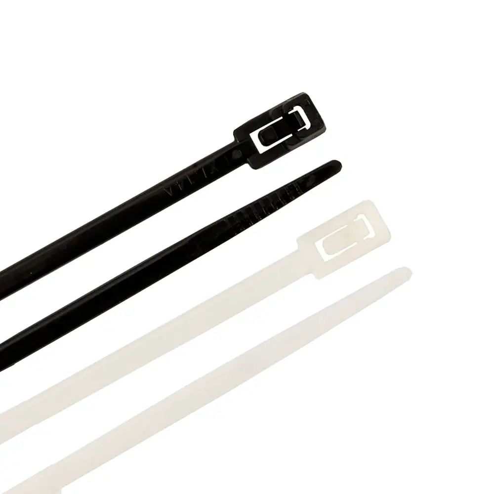 Cable Ties, 8 In Releasable Standard Duty Assortment, 100-Pack 1