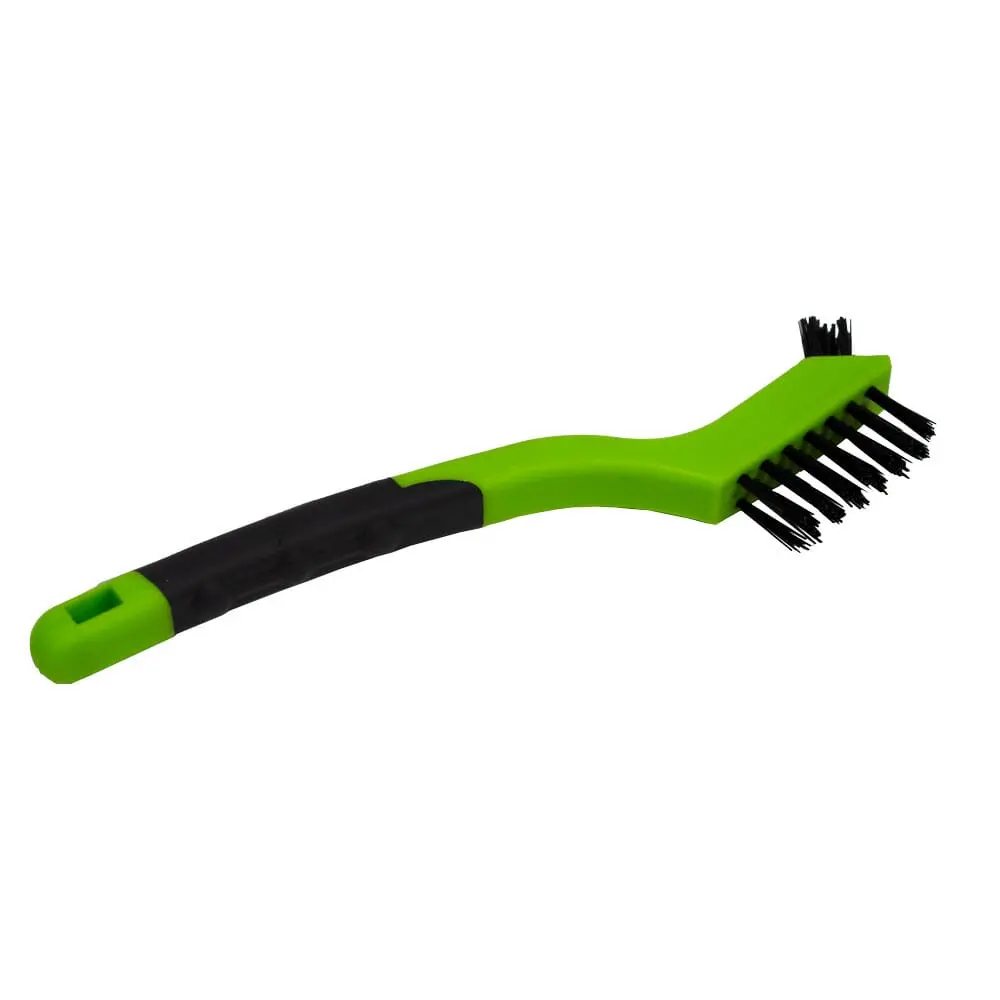 Scratch Brush With Plastic Handle, Nylon, 3 X 7 Rows 1