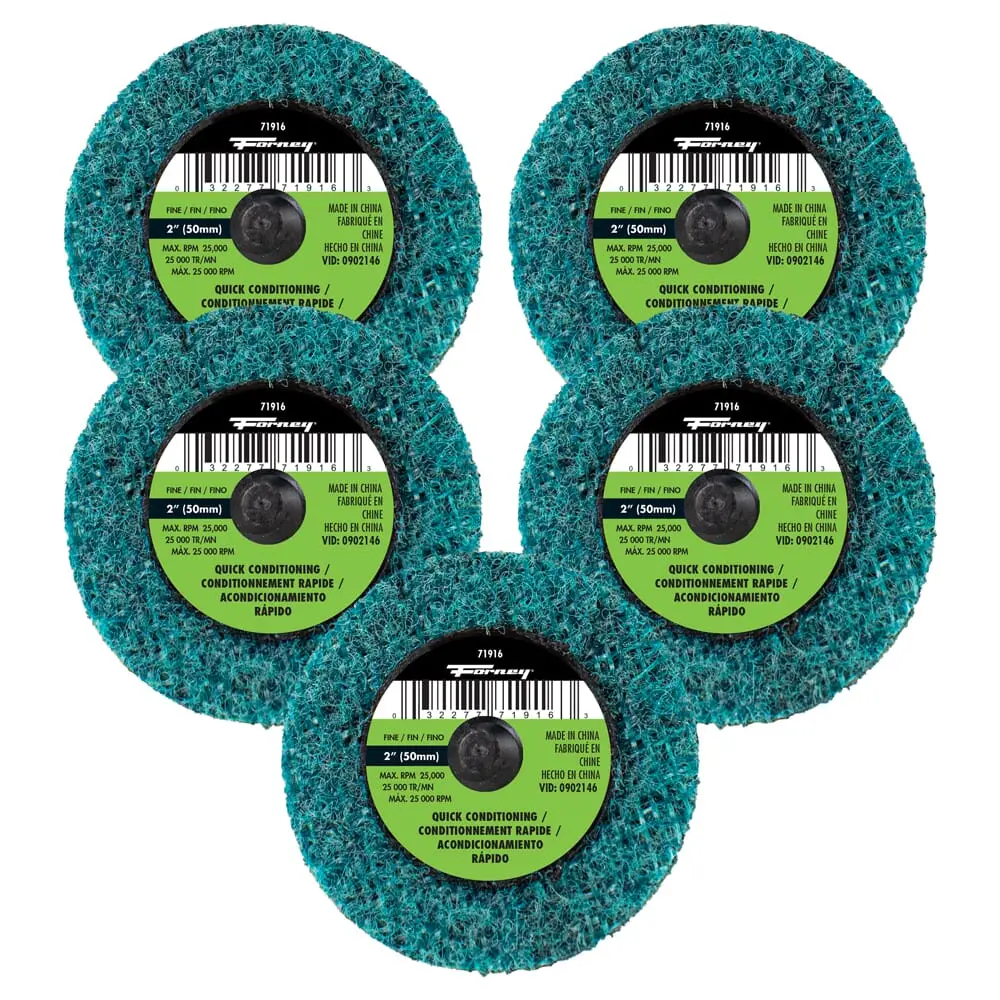 Quick Change Surface Prep Pad, Fine Grit, 2 In (5-Pack Of Forney® 71916) 1