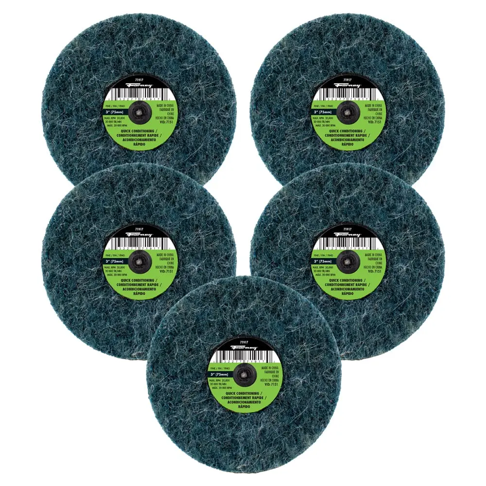 Quick Change Surface Prep Pad, Fine Grit, 3 In (5-Pack Of Forney® 71917) 1